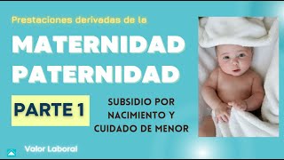 Prestación por nacimiento y cuidado de menor TRLSS  Maternidad y Paternidad [upl. by Langbehn193]