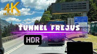 POV Driving VOLVO FH in Francetunnel Frejus 4K HDR 60FPS [upl. by Rosella569]