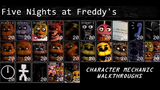 Ultra Custom Night 1641  CHARACTER MECHANIC WALKTHROUGHS  Five Nights at Freddys 1 [upl. by Pyotr]