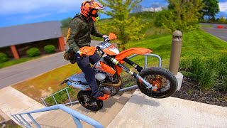 KTM 450 SUPERMOTO SUNDAY SHENANIGANS [upl. by Lamson350]