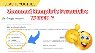 Comment Déclarer la Taxe Youtube  Bien remplir les Informations Fiscales Google Adsense [upl. by Ahcatan]