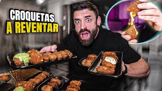 COMIENDO las CROQUETAS MÁS VIRALES HASTA REVENTAR con 25 SABORES DIFERENTES [upl. by Guenevere]