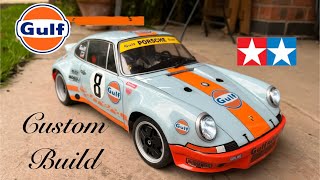 Tamiya TT02 Custom build RC Porsche 911 RSR Gulf Livery with full Hopups and upgrades [upl. by Uah]