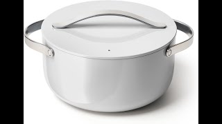 Caraway Nonstick Ceramic Dutch Oven Pot with Lid 65 qt 105quot  Non Toxic PTFE amp PFOA Free [upl. by Raynell894]