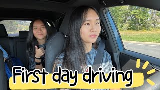 Janet and Kates First Day of Driving [upl. by Georgiana]