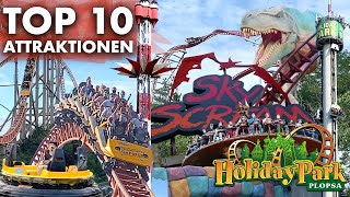 TOP 10 Fahrgeschäfte im Holiday Park 2024 [upl. by Assanav]