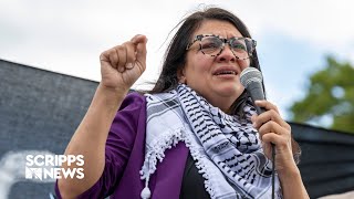 House votes to censure Rep Rashida Tlaib over IsraelHamas rhetoric [upl. by Yaresed]