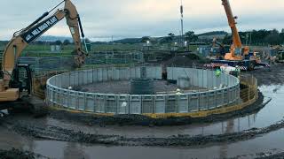 FP McCann Waste Water Treatment Precast Filter Bed Installation at Biggar [upl. by Cynthla]