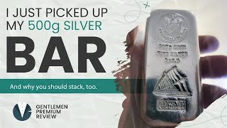 I just picked up my first 500g silver bar [upl. by Etteb]