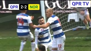 MICHI FREY RESCUES DRAMATIC DRAW  QPR 22 NORWICH CITY HIGHLIGHTS [upl. by Ramgad]