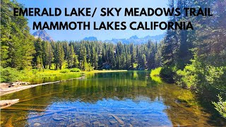 EMERALD LAKE SKY MEADOWS TRAIL MAMMOTH LAKES CALIFORNIA [upl. by Gottwald865]