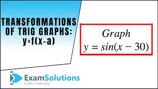 Transformations of Trig Graphs yfxa type ExamSolutions [upl. by Elleivap]