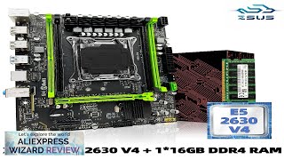 ZSUS X99 P4 Motherboard Set Kit With Intel LGA20113 Xeon E5 2630 Review [upl. by Afrikah48]