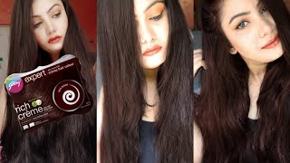 Godrej Expert Rich Creme Hair Colour Review  Dark Brown Only Rs 30 Anusha Beauty [upl. by Artenek]