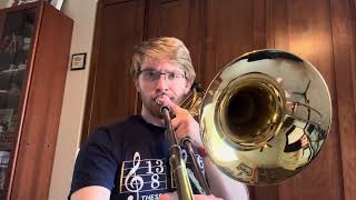 Bordogni  No 3  Bass Trombone Etude [upl. by Enileme]