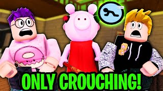 Can You Beat PIGGY CROUCHING ONLY IMPOSSIBLE PIGGY CHALLENGE [upl. by Cayser726]