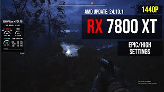 STALKER 2 Heart of Chornobyl  AMD RX 7800 XT  1440p  FSRTSR FG [upl. by Llezo246]