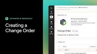 Houzz Pro Change Orders [upl. by Bithia]