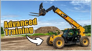 How to Drive a Forklift  Advanced  Telehandler Forklift Training [upl. by Hazmah]