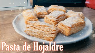 PASTA DE HOJALDRE FACIL Y RAPIDA 🥐 RECETA DESDE CERO [upl. by Norine915]