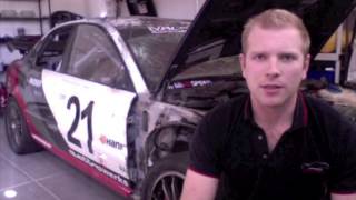 Pikes Peak Roll Cage Crash Analysis [upl. by Alamaj]