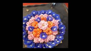 How to decorate uruli with flowers [upl. by Hank]