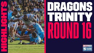 Highlights  Catalans Dragons v Wakefield Trinity Round 16 2021 Betfred Super League 28072021 [upl. by Donelle]