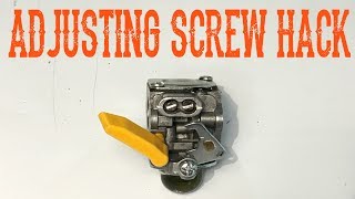 How To Adjust a Carburetor Without a Special Tool [upl. by Wohlert]