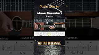 Always Somewhere  Scorpions  EASY Guitar Tutorial  Guitar Lessons TABS guitarlessons [upl. by Els]