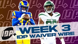 Must Add IDP Week 3 Waiver Wire Pickups [upl. by Ijnek408]