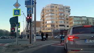 Auchan Bacau  in trafic spre iesirea catre Vaslui [upl. by Isoj]