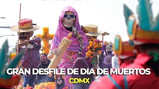 ASÍ FUE EL ESPECTACULAR DESFILE DE DÍA DE MUERTOS EN LA CIUDAD DE MÉXICO 2024 🇲🇽💀 [upl. by Richart344]