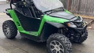 Arctic cat Wildcat trail 700cc rear differential transaxle gearbox lube fluid change [upl. by Raama]