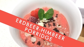 Thermomix 🍓ErdbeerHimbeerPorridge 🍓 Ideal für Kids  Vegan [upl. by Naresh907]