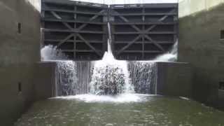 Erie Canal Locks Time Lapse HD Video [upl. by Asssilem]