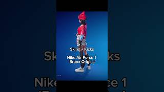 Skins  Kicks  Nike Air Force 1 ‘Bronx Origins’ fortnite fortnitecombos skins kicks [upl. by Armillas238]