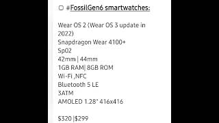 Fossil Gen 6 smartwatch shorts [upl. by Eentruok]