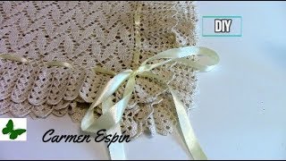 Toquilla de Bebe en Ganchillo tejido de punto crochet diy [upl. by Connelley8]