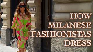 Exclusive Italian Street Fashion How Milanese Fashionistas dress Best summer outfits [upl. by Lolande]