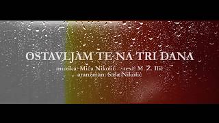 Djani  Ostavljam te na tri dana Official Lyric Video 2019 [upl. by Engleman335]