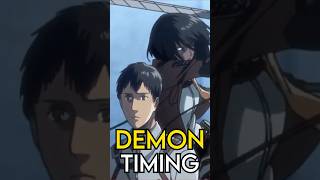 Mikasa was on DEMON TIMING in Season 3 [upl. by Sioled]