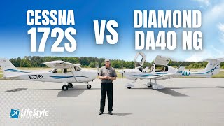 WHICH AIRPLANE IS BETTER  Cessna 172 vs Diamond DA40 NG  FULL Comparison [upl. by Aiotal]