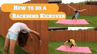 How to do a Backbend Kickover [upl. by Niwdla254]