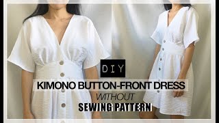 DIY Kimono Dress Without A Pattern [upl. by Nika595]