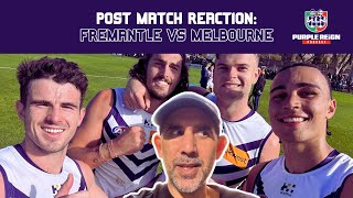 REACTION Fremantle Dockers vs Melbourne Demons [upl. by Fong]