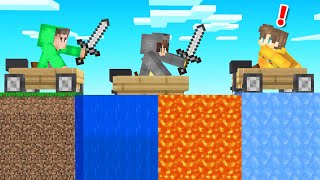 Hunters VS Speedrunner With OP BOATS Minecraft [upl. by Tamara]