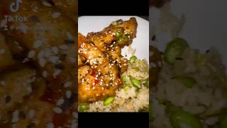 KoreanStyle Fried Chicken with edamame rice [upl. by Lorn]