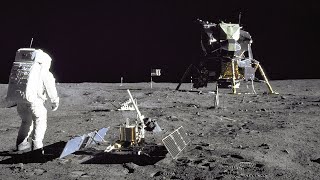 Restored Apollo 11 Moonwalk  Original NASA EVA Mission Video  Walking on the Moon [upl. by Ibson]