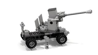 LEGO Bofors 40mm Anti Aircraft Instruction [upl. by Harelda]