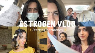 Estrogen Vlog Indian Trans woman starts HRT [upl. by Arny]